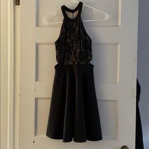 Black skater dress